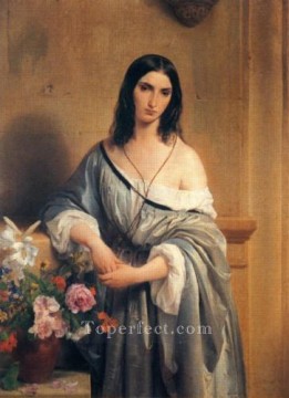  Romanticism Oil Painting - Malinconia Romanticism Francesco Hayez
